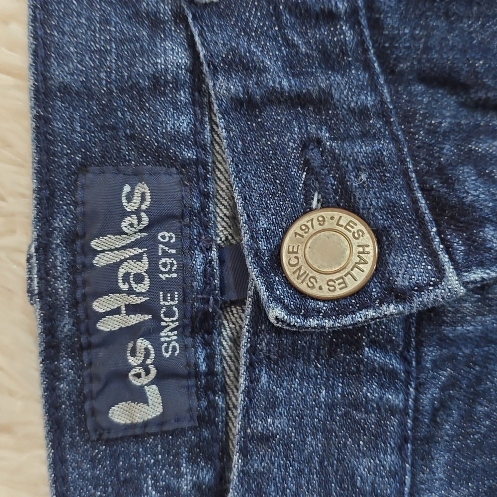 Les Halles Dark Blue Denim Ankle/Cropped Jeans Size 28 - Picture 2 of 11